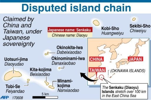 China y Japón se pelean por las islas Diaoyu-Senkaku
