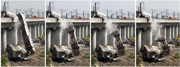 Polémico accidente de tren en China