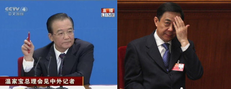 Wen Jiabao anunció la caída de Bo Xilai