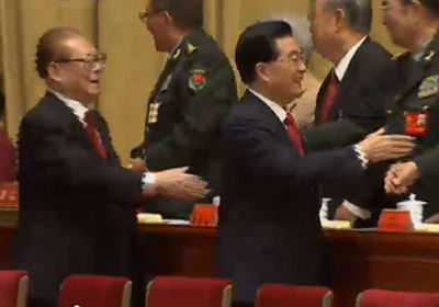 Jiang Zemin y Zhu Rongji reaparecen en el Congreso
